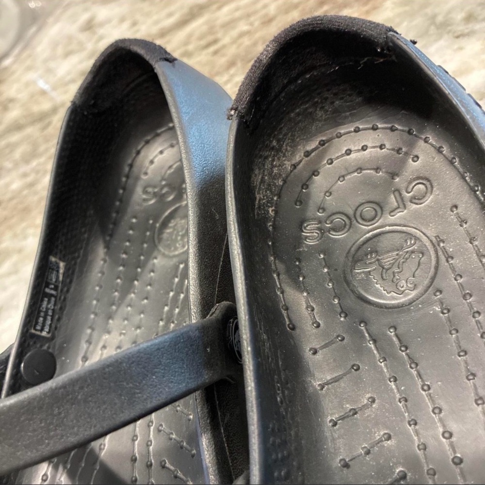 CROCS Black Classic Mary Jane-Style Clogs